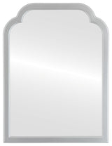 Pescara Framed Vanity Mirror, Clover Cathedral, 24.4"x32.4", Silver Spray