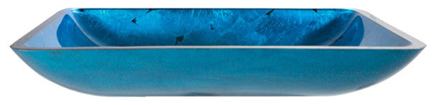 Polished Chrome Kraus GVR-204-RE-CH 22''. Rectangular Tempered Glass Sink