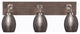 Oxbridge Bath Bar, Graphite & Painted Distressed Metal, 5" Graphite Shades