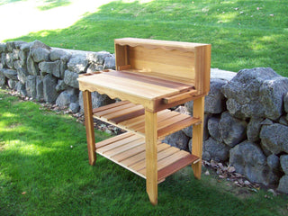 Deluxe Potting Bench, Cedar Tone