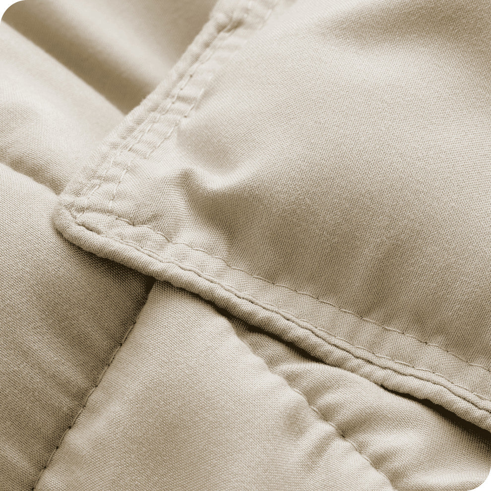 Bare Home Down Alternative Comforter Set, Sand, Twin/Twin Xl