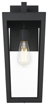 Home Living 8" Outdoor Wall Sconce, Black