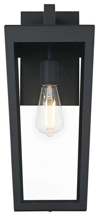 Home Living 8" Outdoor Wall Sconce, Black