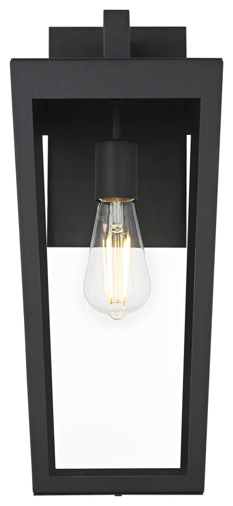 Home Living 8" Outdoor Wall Sconce, Black