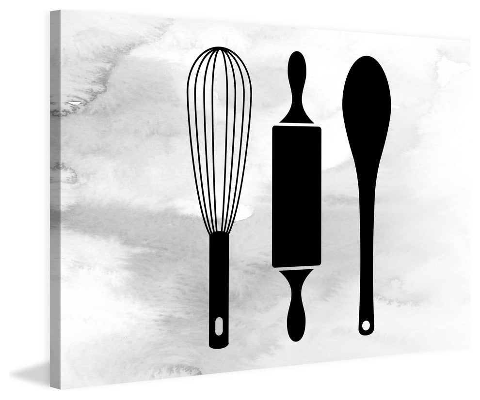 "Baking Utensils" Painting Print on Wrapped Canvas