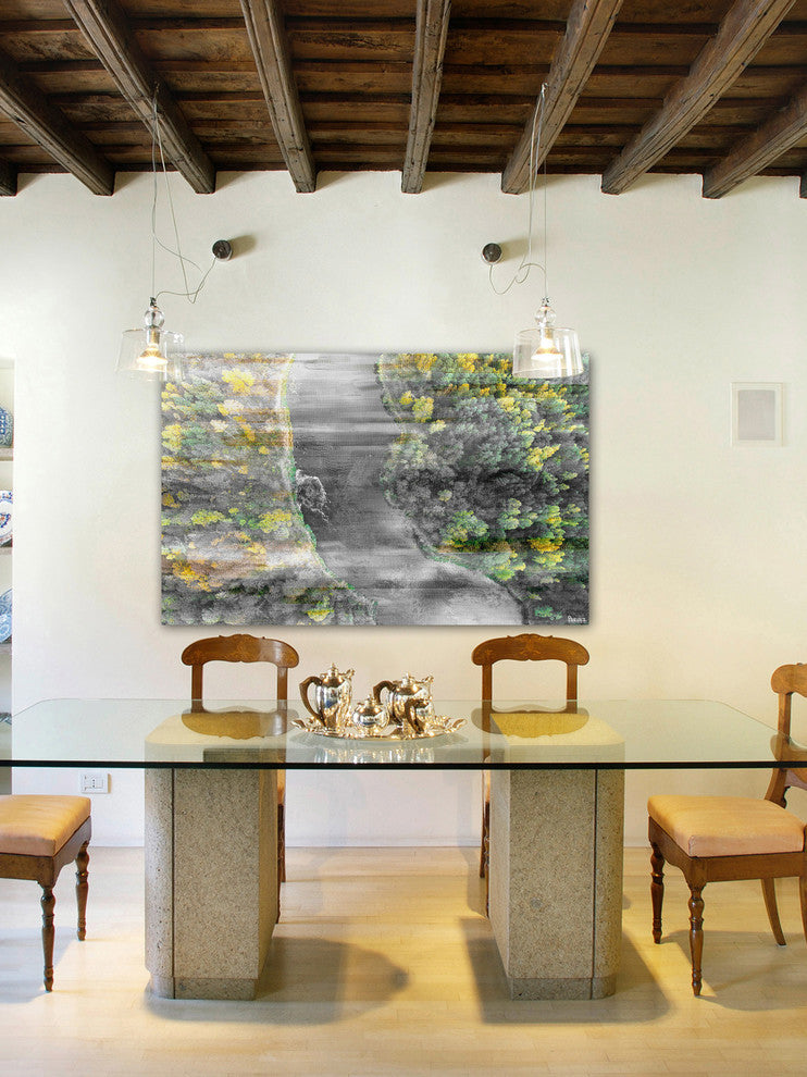"River Run" Painting Print on Wrapped Canvas, 24"x16"