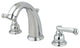 Kingston Brass Widespread Bathroom Faucet With Retail Pop-Up, Polished Chrome