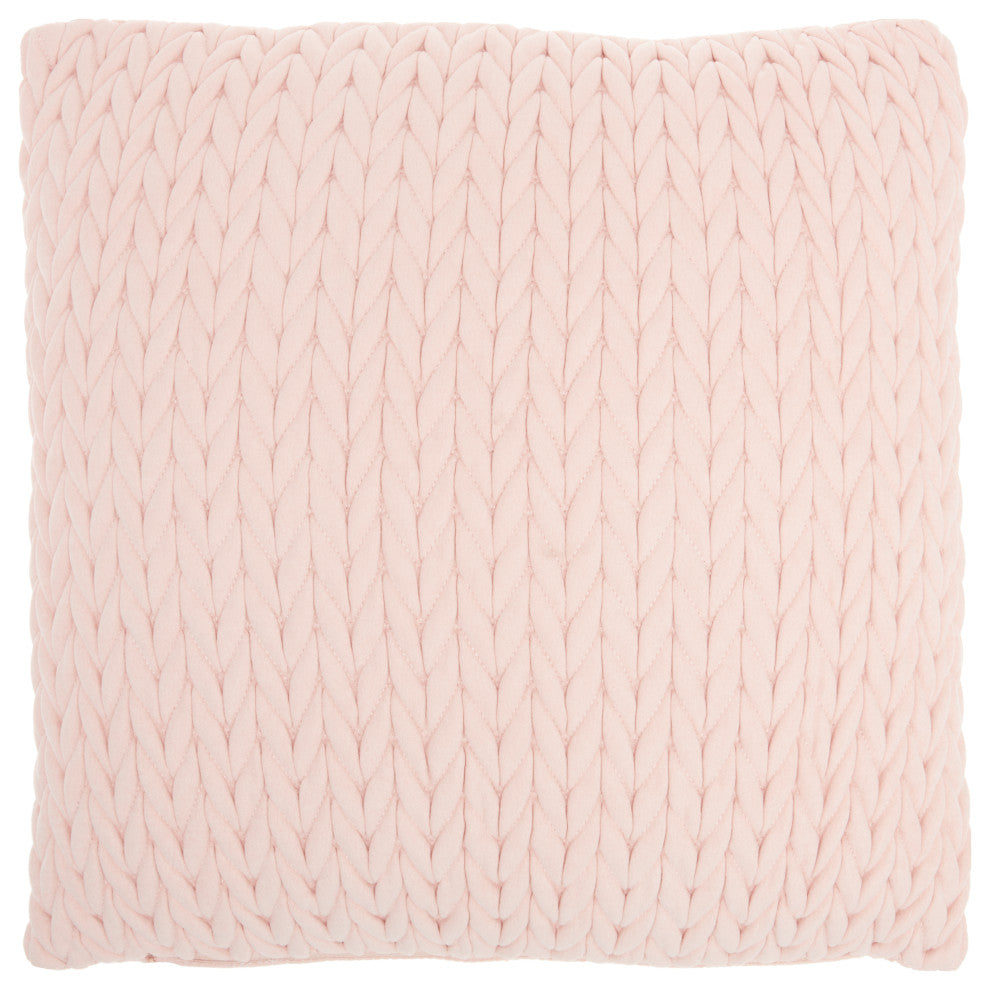 Mina Victory ET299 Throw Pillow, Blush, 18" x 18"
