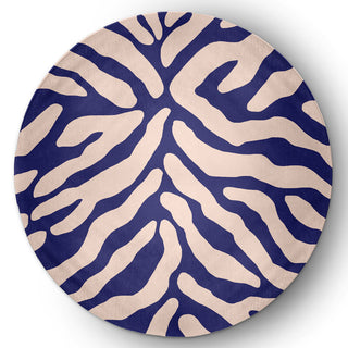Animal Stripe Spring Chenille Rug, Purple, 5' Round