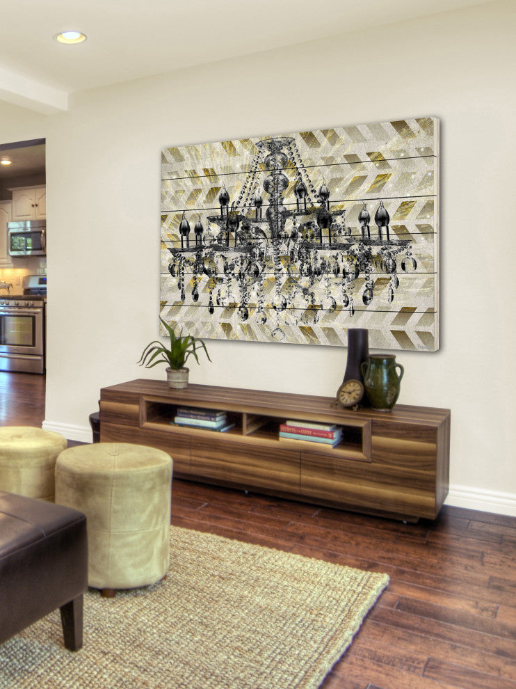 "Silver Elegance" Print on White Wood, 60"x40"