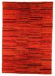 Hand Woven Rust Wool Area Rug