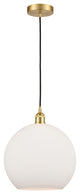 Innovations 616-1P-SG-G121-12 1-Light Mini Pendant, Satin Gold