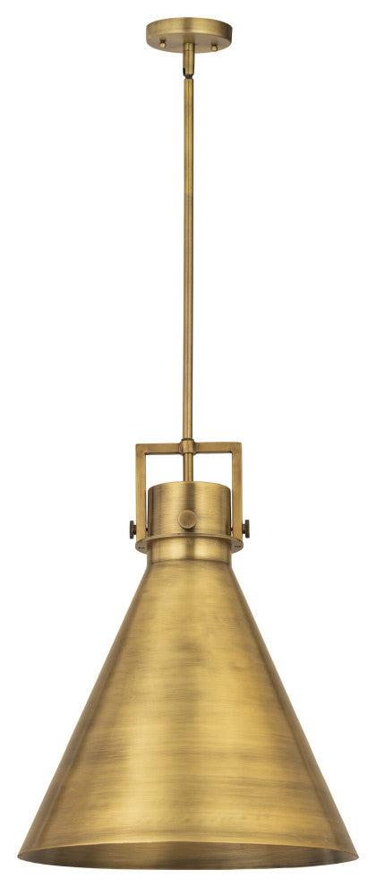 Innovations Lighting 710-1S-BB-M711-16BB-LED Newton Cone 1 Light 16" Pendant