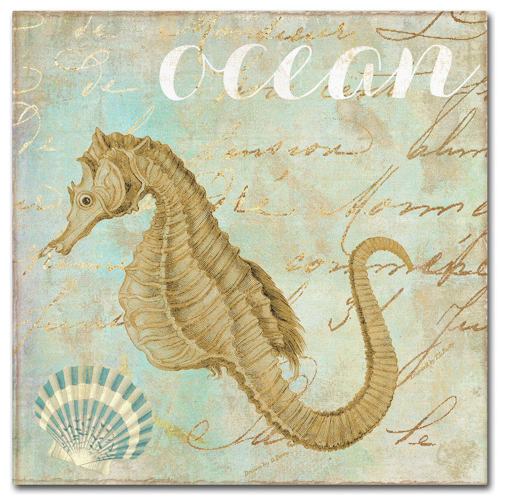 Color Bakery 'Turquoise Beach III' Canvas Art, 35"x35"