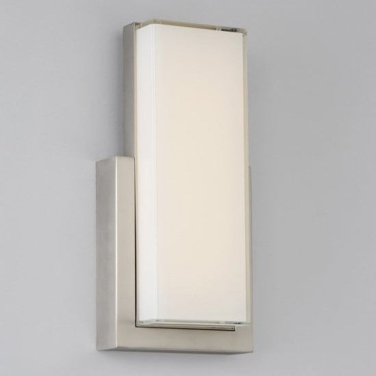 WAC Lighting Corbusier LED Wall Sconce, Satin Nickel