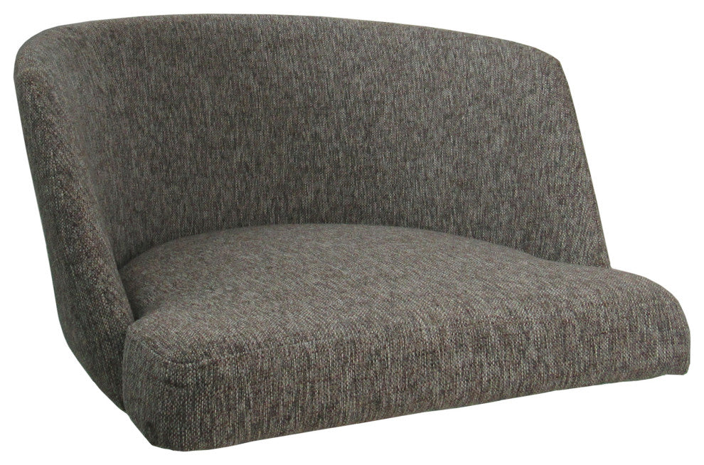 Swivel Metal Bar Stool Joey on Warren Base, Mojave Gray Gray, 34"