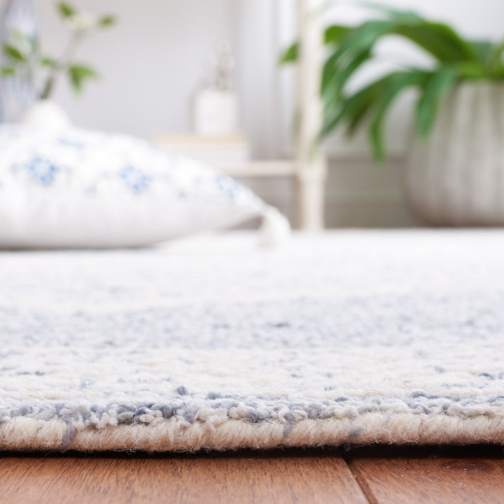 Safavieh Couture Abstract Collection ABT352 Area Rug, Ivory/Blue, 2'3"x8'