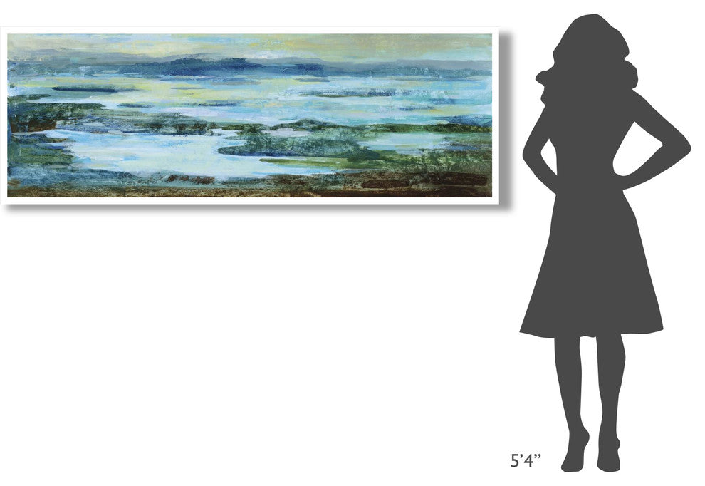 "Northern Lake Crop" Digital Paper Print by Silvia Vassileva, 74"x26"