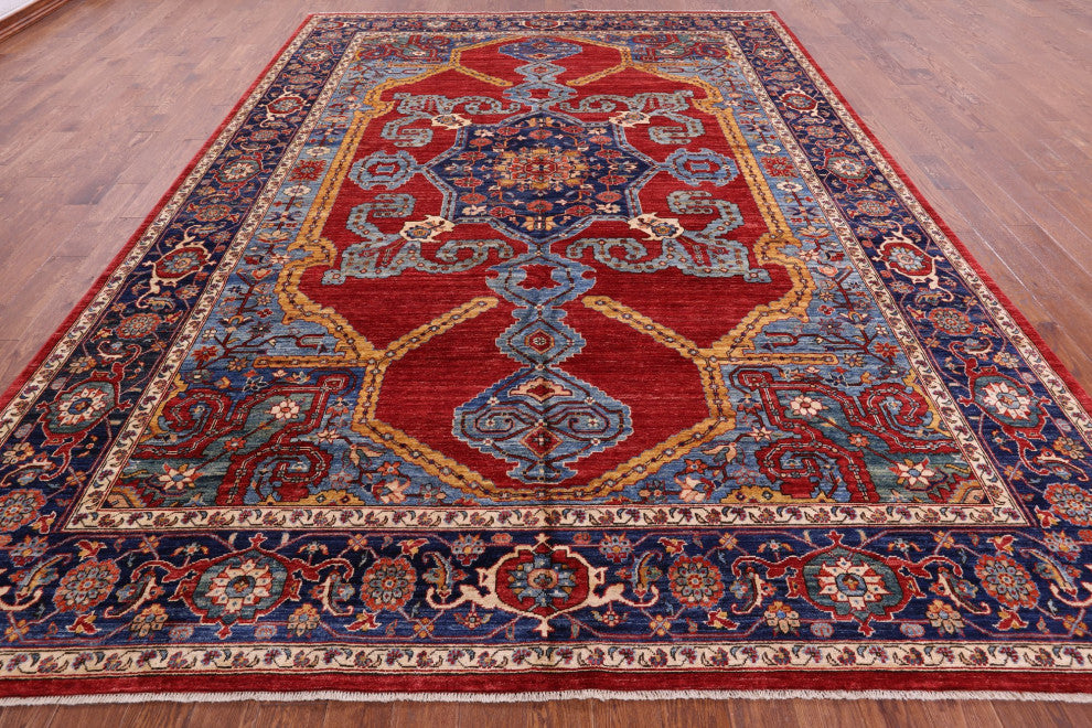 Handmade Persian Fine Serapi Wool Rug 9' 10" X 13' 4" - Q12632