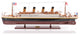 Rms Titanic Midsize With Display Case Cruise Ship Model