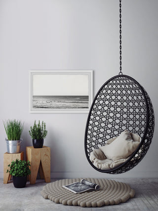 "Jumping Into the Waves" Framed Painting Print, 36x24