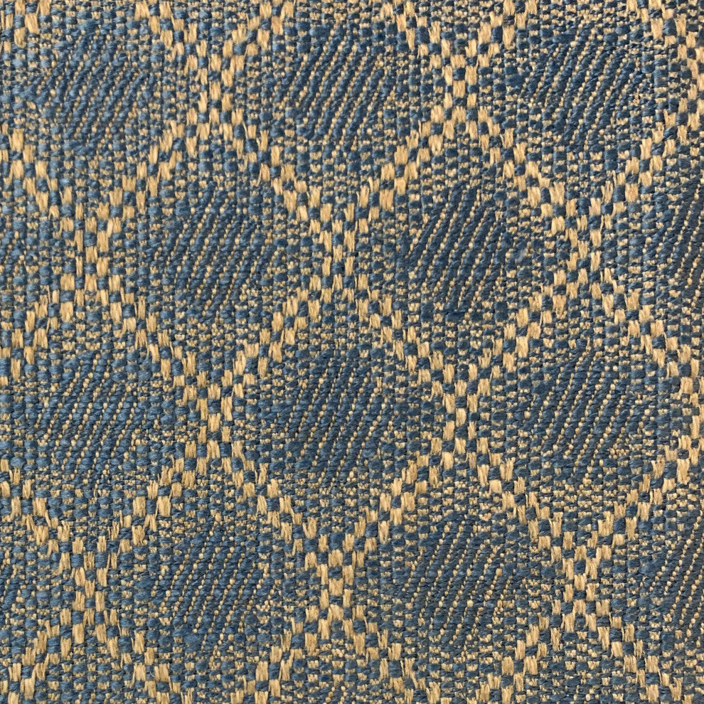 Plutus Blue Diamond Cut Diamond Luxury Throw Pillow, 20"x36"