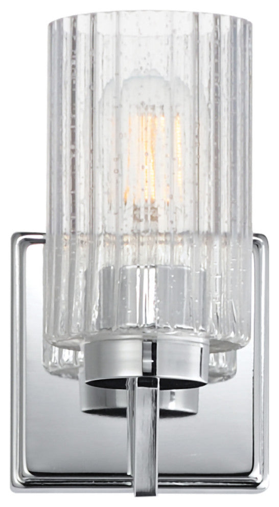 Maxim 21371 Rigata 9" Tall Bathroom Sconce - Polished Nickel