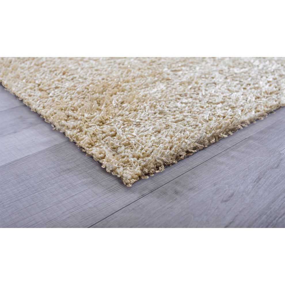 2" x 8" Beige Contemporary Runner Rug