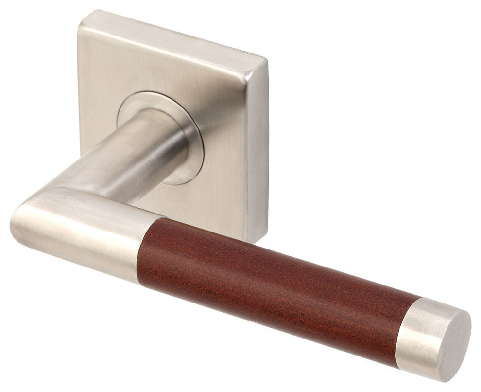 Cabernet Lever, Tubular Privacy, Satin Stainless Steel, 2-3/4" Backset