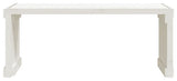 vidaXL Patio Bench Extendable Garden Bench Outdoor Seating White Solid Wood Pine