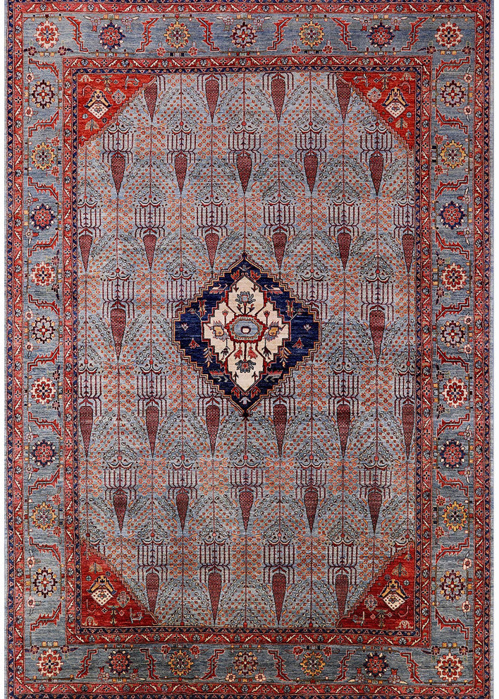 Ahgly Company Indoor Rectangle Mid-Century Modern Area Rugs, 8' x 10'