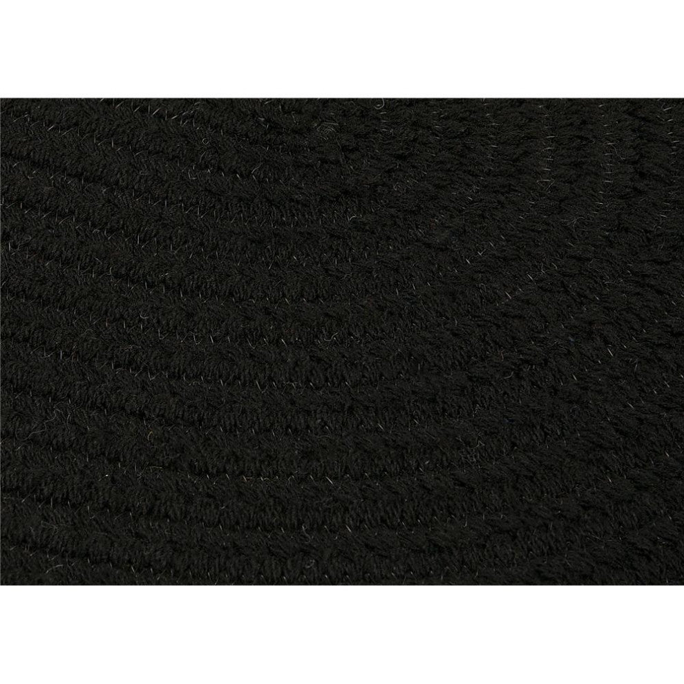 Colonial Mills Rug Bristol Black Round, 9x9