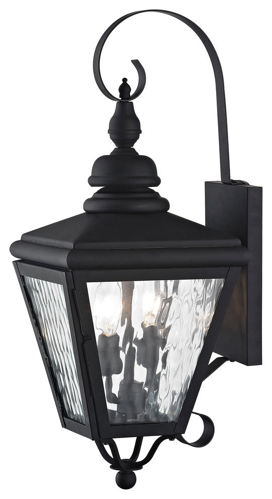 Cambridge Outdoor Wall Lantern, Black