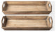 Tawny Brown Wood Trays, Set of 2