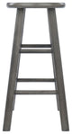 Ivy Square Leg Counter Stool, Rustic Oyster Gray