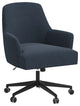 Office Chair, Linen Navy