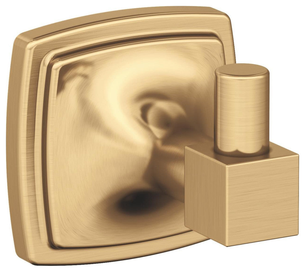 Stature Transitional Single Robe Hook, Champagne Bronze