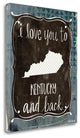 "Kentucky And Back" By Katie Doucette, Giclee Print on Gallery Wrap Canvas