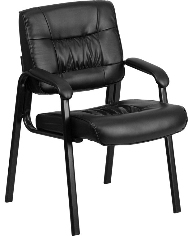 Flash Furniture Reception Guest Chair in Black