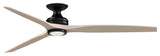 Fanimation Spitfire DC-KIT-72-LK-F Spitfire DC 72" 3 Blade Indoor - Black /