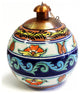 Talavera style table top torch, Hand painted in Mexico, SEV4