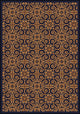 Any Day Matinee Rug, Antique-Style Scroll, Navy, 3'10"x5'4"