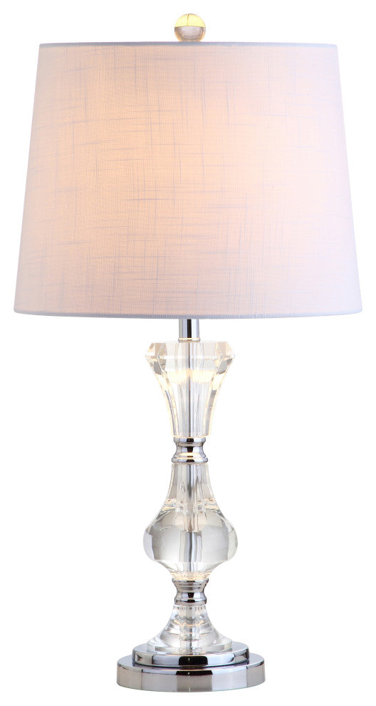 Riley 25" Crystal Table Lamp, Clear