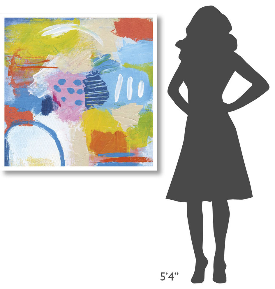 "Cheerful II" Digital Paper Print by Farida Zaman, 38"x38"