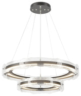Solstice LED Tiered Pendant, Black