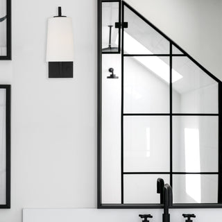 Avon One Light Wall Mount in Matte Black