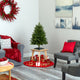 3' Washington Fir Artificial Christmas Tree With 50 Clear Lights