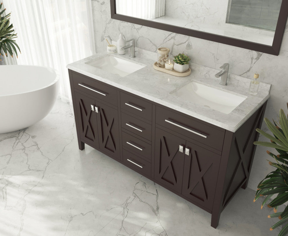 Wimbledon Vanity, Brown, 60"