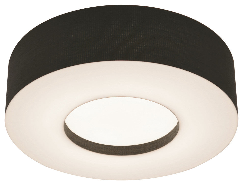 Montclair LED Ceiling, Black Shade, 12"