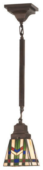 Meyda Lighting 20069 5"Square Prairie Wheat Mini Pendant